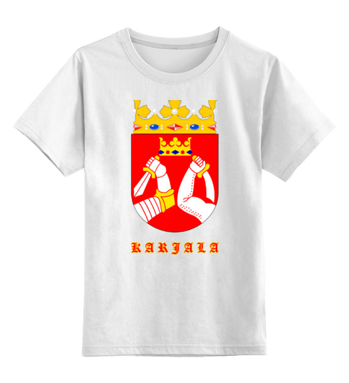 Заказать детскую футболку в Москве. Детская футболка классическая унисекс Сортавала-Карелия от Виктор Касаткин - готовые дизайны и нанесение принтов.