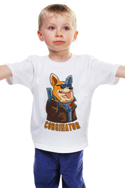Заказать детскую футболку в Москве. Детская футболка классическая унисекс ◈ CORGINATOR ◈ от balden - готовые дизайны и нанесение принтов.