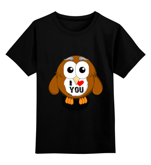 Заказать детскую футболку в Москве. Детская футболка классическая унисекс  Loving Bird от ZakonVash - готовые дизайны и нанесение принтов.