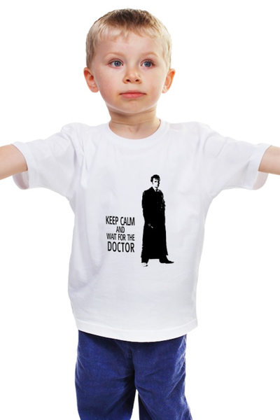 Заказать детскую футболку в Москве. Детская футболка классическая унисекс Doctor Who от Александр  - готовые дизайны и нанесение принтов.