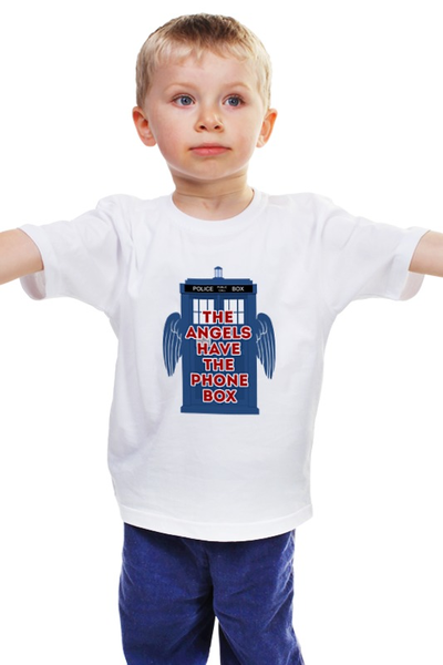 Заказать детскую футболку в Москве. Детская футболка классическая унисекс The Angels Have The Phone Box от skaro - готовые дизайны и нанесение принтов.