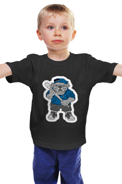 Заказать детскую футболку в Москве. Детская футболка классическая унисекс Собачка от acidhouses - готовые дизайны и нанесение принтов.