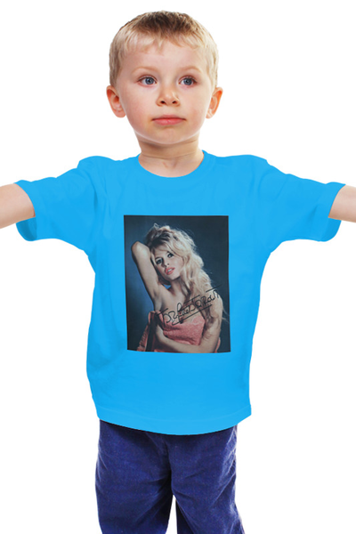 Заказать детскую футболку в Москве. Детская футболка классическая унисекс brigitte bardot от KinoArt - готовые дизайны и нанесение принтов.