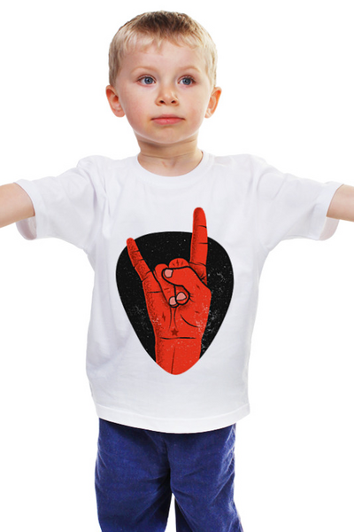 Заказать детскую футболку в Москве. Детская футболка классическая унисекс Красная рука от Никита Коледенков - готовые дизайны и нанесение принтов.