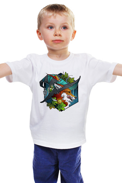 Заказать детскую футболку в Москве. Детская футболка классическая унисекс Witch fox от Анастасия Авина - готовые дизайны и нанесение принтов.