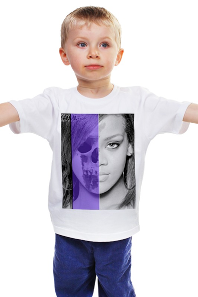 Заказать детскую футболку в Москве. Детская футболка классическая унисекс риана от shamanio - готовые дизайны и нанесение принтов.