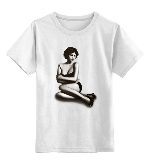 Заказать детскую футболку в Москве. Детская футболка классическая унисекс Мужская моника беллуччи от dyzel1 - готовые дизайны и нанесение принтов.