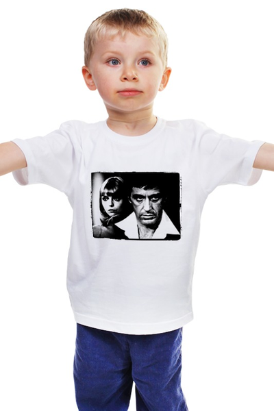 Заказать детскую футболку в Москве. Детская футболка классическая унисекс Лицо со шрамом от bordo - готовые дизайны и нанесение принтов.