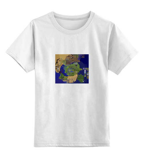 Заказать детскую футболку в Москве. Детская футболка классическая унисекс Карта мира Ragnarok Online от posterman - готовые дизайны и нанесение принтов.