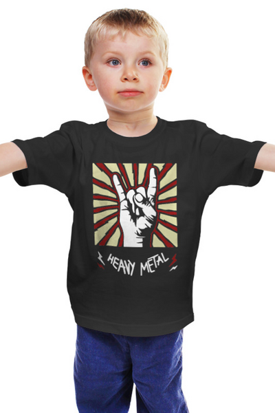 Заказать детскую футболку в Москве. Детская футболка классическая унисекс Heavy Metal от MariYang  - готовые дизайны и нанесение принтов.