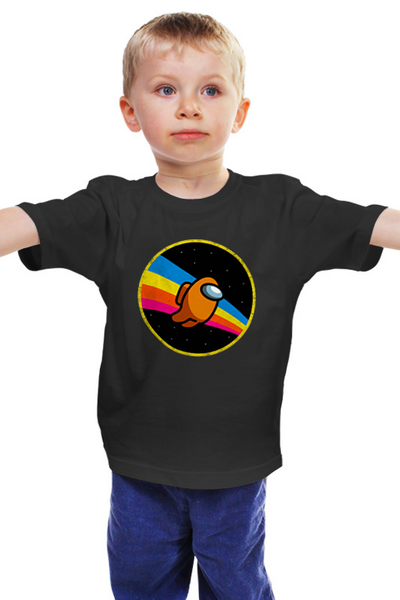 Заказать детскую футболку в Москве. Детская футболка классическая унисекс Among Us Retro от El Fox - готовые дизайны и нанесение принтов.