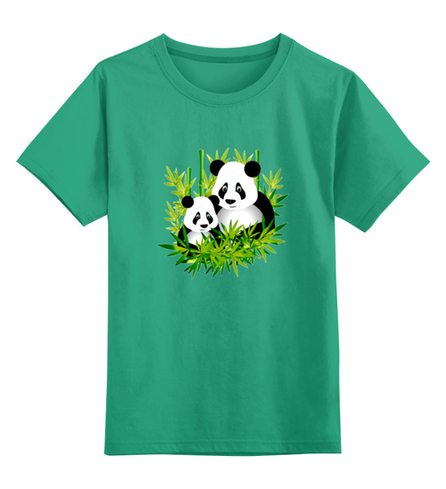 Заказать детскую футболку в Москве. Детская футболка классическая унисекс Панды  от ПРИНТЫ ПЕЧАТЬ  - готовые дизайны и нанесение принтов.