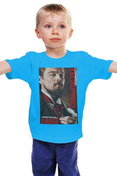Заказать детскую футболку в Москве. Детская футболка классическая унисекс Django Unchained - Di Caprio от KinoArt - готовые дизайны и нанесение принтов.