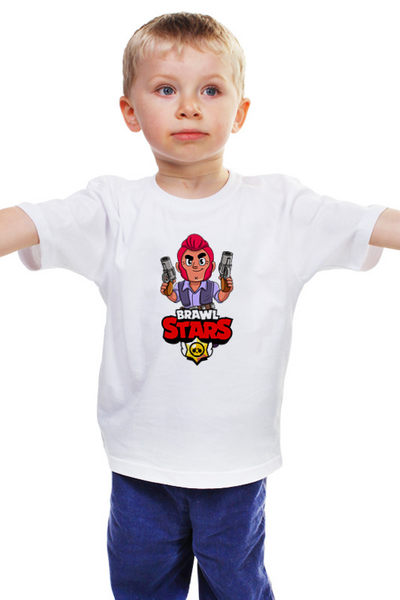 Заказать детскую футболку в Москве. Детская футболка классическая унисекс BRAWL STARS COLT от geekbox - готовые дизайны и нанесение принтов.
