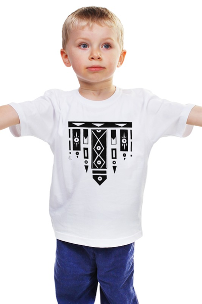 Заказать детскую футболку в Москве. Детская футболка классическая унисекс Геометрия от galkagalka - готовые дизайны и нанесение принтов.