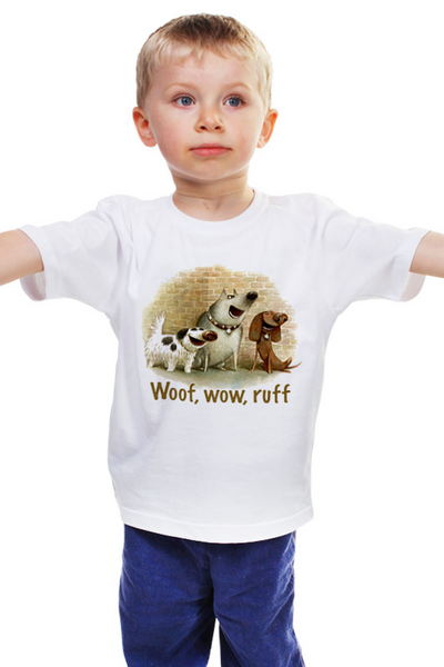 Заказать детскую футболку в Москве. Детская футболка классическая унисекс Собаки от gent777 - готовые дизайны и нанесение принтов.