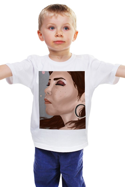 Заказать детскую футболку в Москве. Детская футболка классическая унисекс Девушка от Игра21 - готовые дизайны и нанесение принтов.