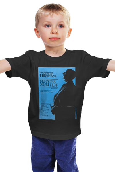 Заказать детскую футболку в Москве. Детская футболка классическая унисекс Alfred Hitchcock / Альфред Хичкок от KinoArt - готовые дизайны и нанесение принтов.