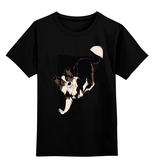 Заказать детскую футболку в Москве. Детская футболка классическая унисекс Собака от trugift - готовые дизайны и нанесение принтов.
