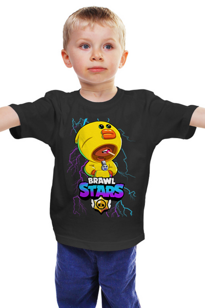 Заказать детскую футболку в Москве. Детская футболка классическая унисекс Brawl Stars Sally Leon от weeert - готовые дизайны и нанесение принтов.