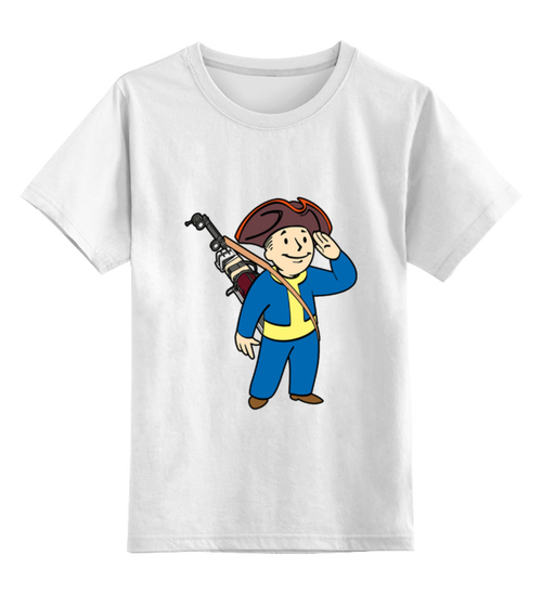 Заказать детскую футболку в Москве. Детская футболка классическая унисекс Vault Boy от YellowCloverShop - готовые дизайны и нанесение принтов.
