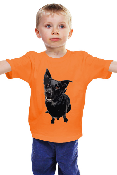 Заказать детскую футболку в Москве. Детская футболка классическая унисекс Собака от BAD OWL - готовые дизайны и нанесение принтов.