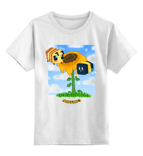 Заказать детскую футболку в Москве. Детская футболка классическая унисекс ▚Майнкрафт▞ от balden - готовые дизайны и нанесение принтов.