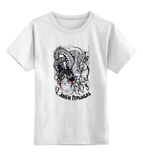 Заказать детскую футболку в Москве. Детская футболка классическая унисекс Змей Горыныч от lelorra - готовые дизайны и нанесение принтов.