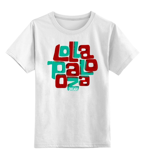 Заказать детскую футболку в Москве. Детская футболка классическая унисекс Lollapalooza Chicago Happy New Year от MInMlz - готовые дизайны и нанесение принтов.