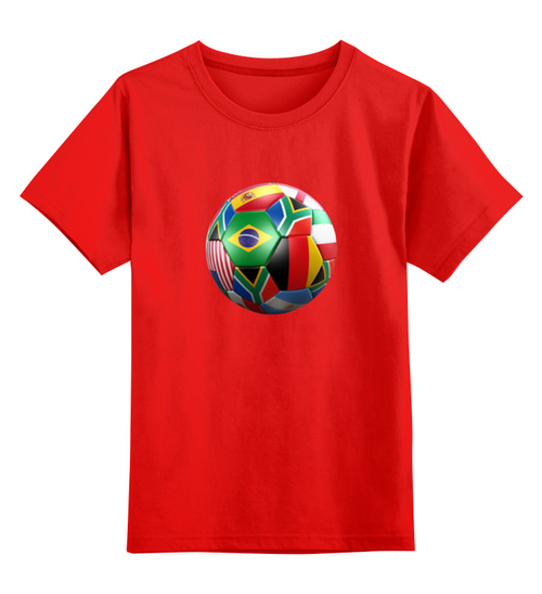 Заказать детскую футболку в Москве. Детская футболка классическая унисекс Футбол от ПРИНТЫ ПЕЧАТЬ  - готовые дизайны и нанесение принтов.