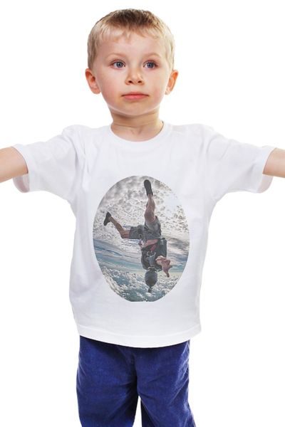 Заказать детскую футболку в Москве. Детская футболка классическая унисекс touch the sky от gurman-jv - готовые дизайны и нанесение принтов.