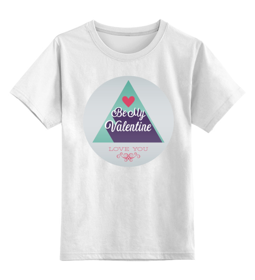 Заказать детскую футболку в Москве. Детская футболка классическая унисекс День святого Валентина от CoolDesign - готовые дизайны и нанесение принтов.