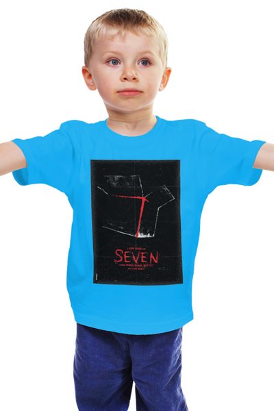 Заказать детскую футболку в Москве. Детская футболка классическая унисекс Seven / Семь от KinoArt - готовые дизайны и нанесение принтов.