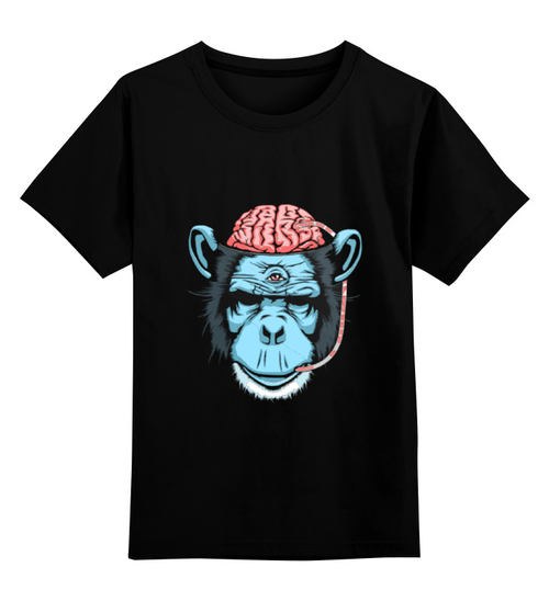 Заказать детскую футболку в Москве. Детская футболка классическая унисекс BrainMonkey от priceless - готовые дизайны и нанесение принтов.