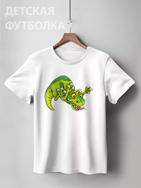 Заказать детскую футболку в Москве. Детская футболка классическая унисекс Dinosaurs от balden - готовые дизайны и нанесение принтов.