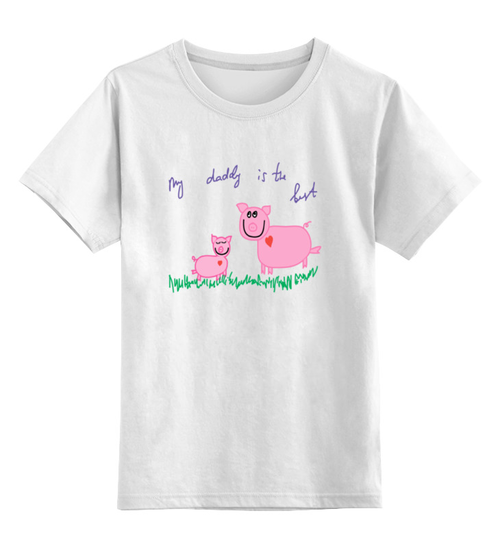 Заказать детскую футболку в Москве. Детская футболка классическая унисекс свинки от Karina Radomskaya - готовые дизайны и нанесение принтов.