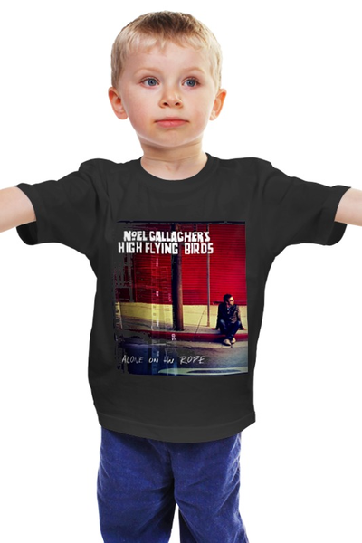 Заказать детскую футболку в Москве. Детская футболка классическая унисекс Noel Gallagher's High Flying Birds от Денис - готовые дизайны и нанесение принтов.