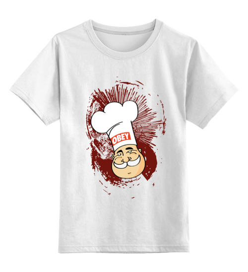 Заказать детскую футболку в Москве. Детская футболка классическая унисекс Obey milkman от chemparparokke - готовые дизайны и нанесение принтов.