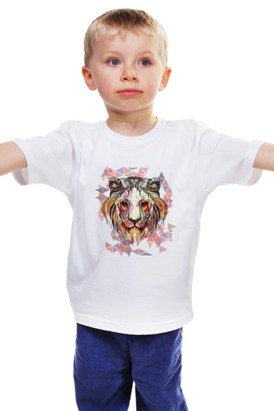 Заказать детскую футболку в Москве. Детская футболка классическая унисекс Царь зверей от ПРИНТЫ ПЕЧАТЬ  - готовые дизайны и нанесение принтов.