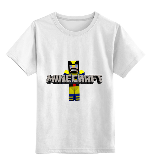 Заказать детскую футболку в Москве. Детская футболка классическая унисекс Minecraft от торгаш - готовые дизайны и нанесение принтов.