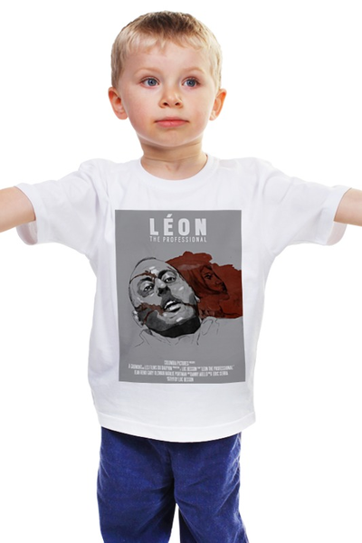 Заказать детскую футболку в Москве. Детская футболка классическая унисекс Леон / Leon от kino.printio.ru - готовые дизайны и нанесение принтов.