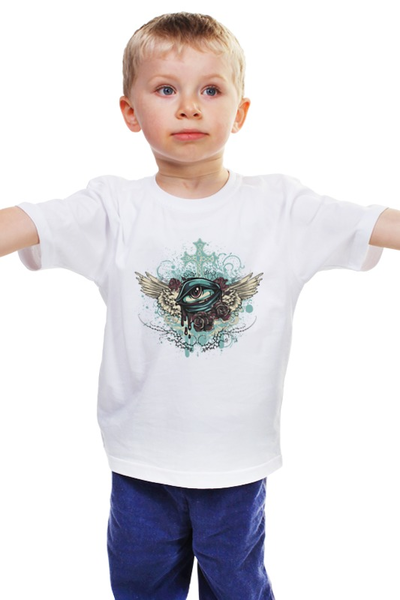 Заказать детскую футболку в Москве. Детская футболка классическая унисекс Look out  от Hardgott - готовые дизайны и нанесение принтов.