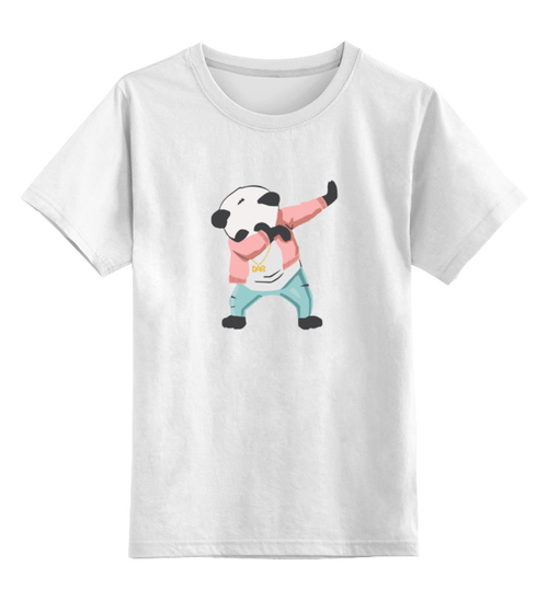 Заказать детскую футболку в Москве. Детская футболка классическая унисекс панда даб  от cherdantcev - готовые дизайны и нанесение принтов.