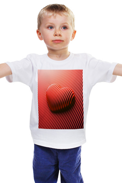 Заказать детскую футболку в Москве. Детская футболка классическая унисекс Сердце от Дана Столыпина - готовые дизайны и нанесение принтов.