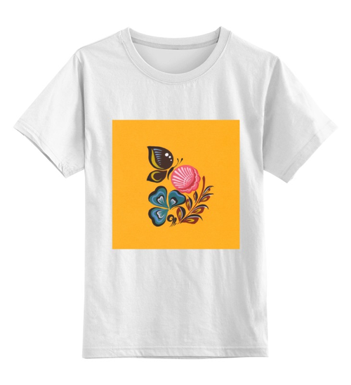 Заказать детскую футболку в Москве. Детская футболка классическая унисекс Цветок и бабаочка от irishkalia - готовые дизайны и нанесение принтов.