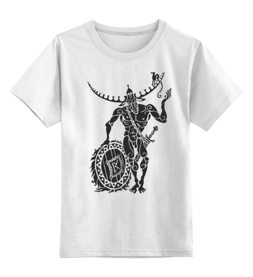 Заказать детскую футболку в Москве. Детская футболка классическая унисекс Зевс и Европа от taalina - готовые дизайны и нанесение принтов.