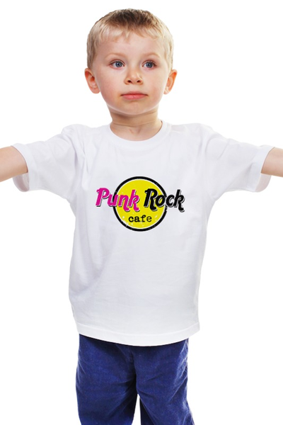 Заказать детскую футболку в Москве. Детская футболка классическая унисекс Панк Рок Кафе от coolmag - готовые дизайны и нанесение принтов.