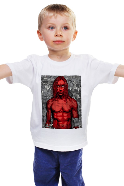 Заказать детскую футболку в Москве. Детская футболка классическая унисекс Iggy Pop от OEX design - готовые дизайны и нанесение принтов.