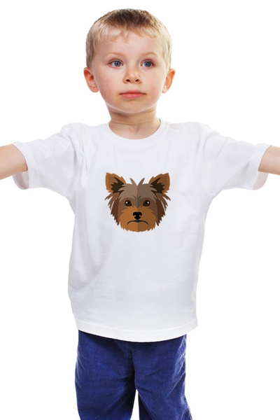 Заказать детскую футболку в Москве. Детская футболка классическая унисекс Собачка от svetlanas - готовые дизайны и нанесение принтов.