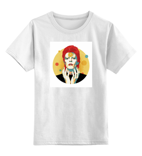 Заказать детскую футболку в Москве. Детская футболка классическая унисекс David Bowie  от cherdantcev - готовые дизайны и нанесение принтов.
